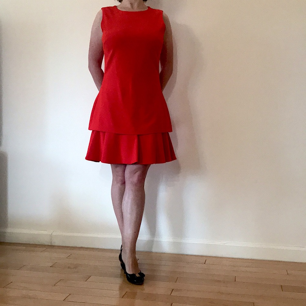 Boutique Moschino red cocktail dress, Red, size 8